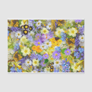 Papier Mousseline Le joli ressort fleurit le collage