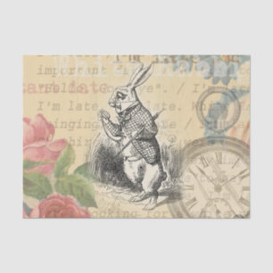Papier Mousseline Le lapin blanc Alice au pays des merveilles