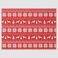 Le lévrier silhouette le motif de Noël