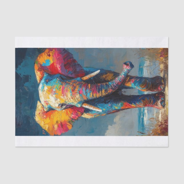 Papier Mousseline Le Lyfe Eléphant5 (Recto)