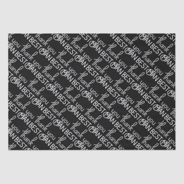 Papier Mousseline Le meilleur homme de Merci (Recto)