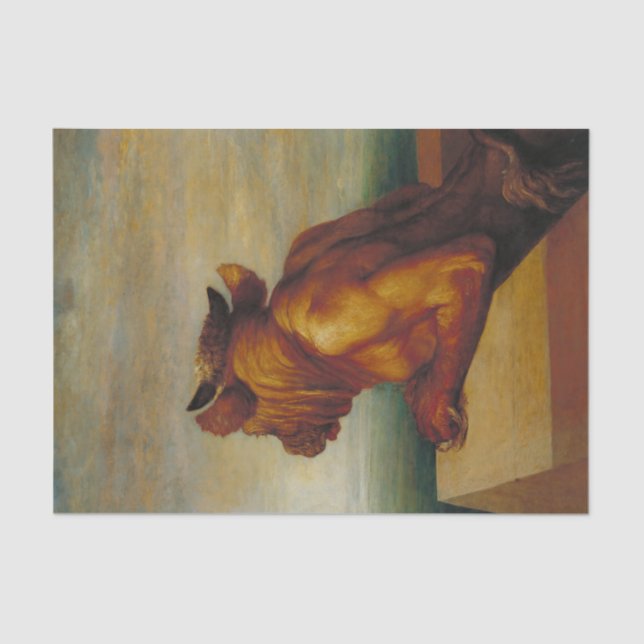 Papier Mousseline Le Minotaure George Frederic Watts Art (Recto)