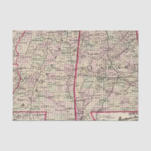Papier Mousseline Le Mississippi et l'Alabama
