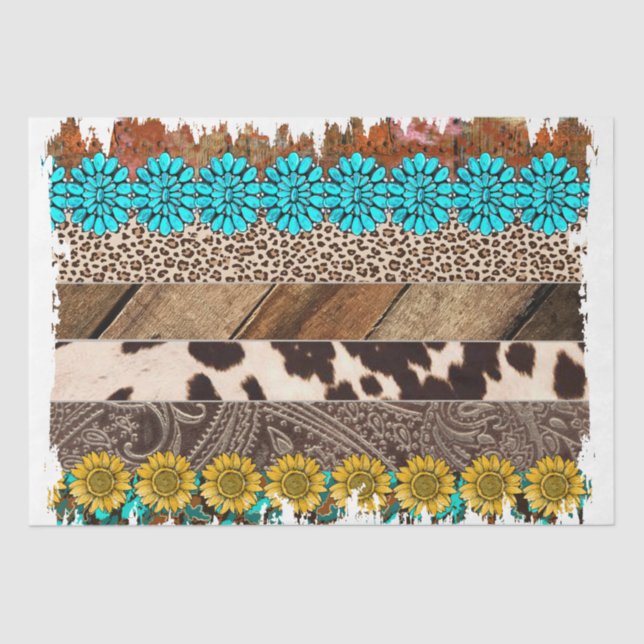 Papier Mousseline Le modèle Western Series Design 23 (Recto)