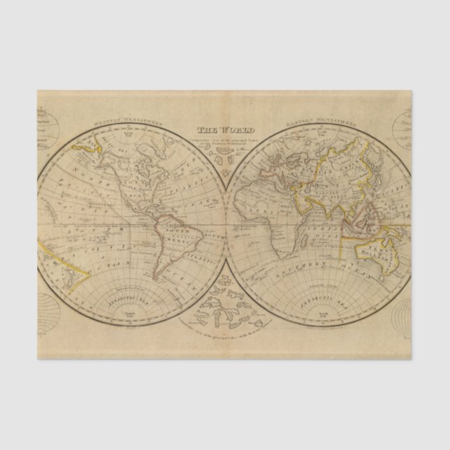 Papier Mousseline Le monde 3 (Recto)