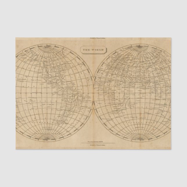 Papier Mousseline Le monde 4 (Recto)