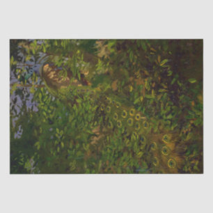 Papier Mousseline Le paon dans les bois (par Abbott Henderson Thayer