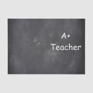 Papier Mousseline Le plus grand cadeau d'enseignant de Chalkboard De