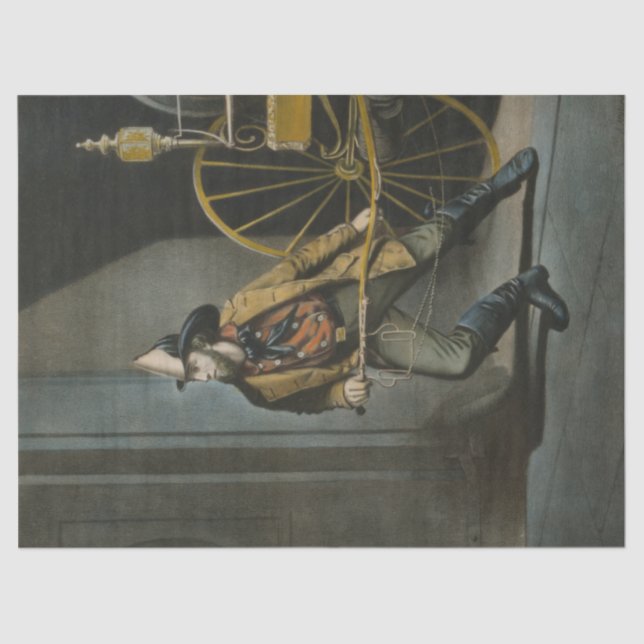 Papier Mousseline Le pompier américain : toujours prêt (Recto)