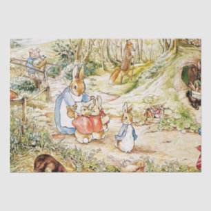 Papier Mousseline Le quartier de Peter Rabbit par Beatrix Potter