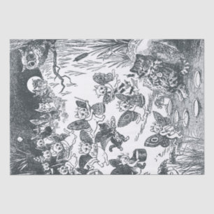 Papier Mousseline Le rêve de Kitty de Fairyland, Louis Wain