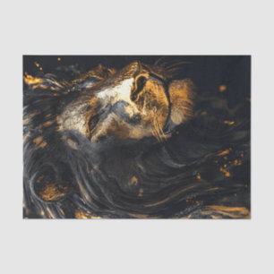 Papier Mousseline Le roi Lion noir1