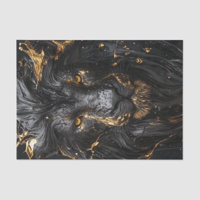 Papier Mousseline Le roi Lion noir3 (Recto)