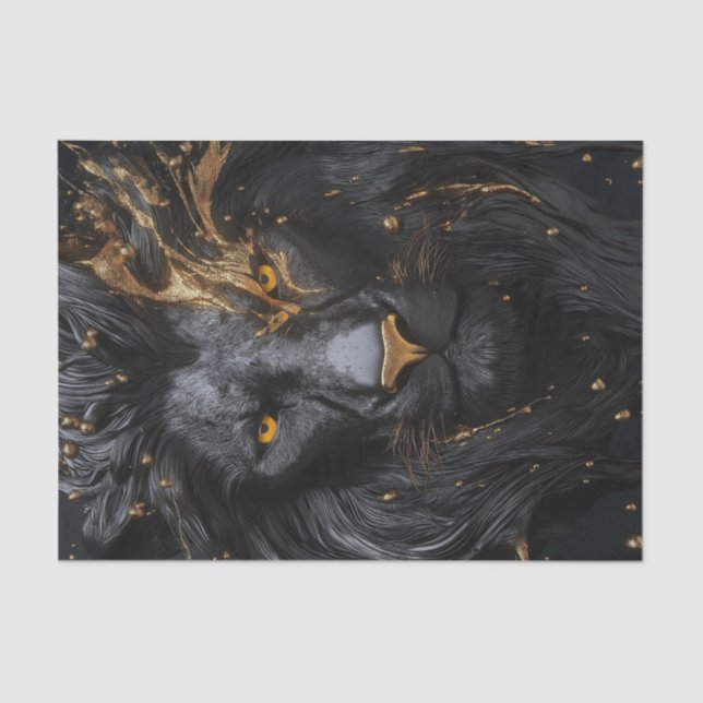 Papier Mousseline Le roi Lion noir5 (Recto)