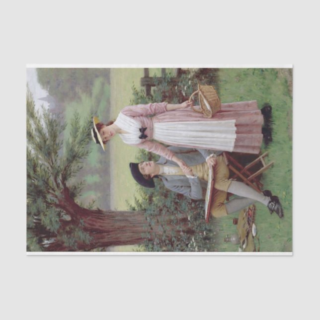 Papier Mousseline Le Seigneur de Burleigh et sa Dame (Recto)