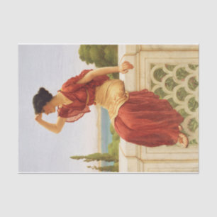 Papier Mousseline Le signal Godward Art peinture Vintage