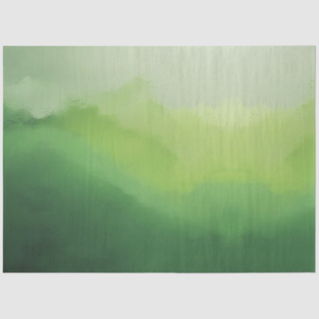 Papier Mousseline Le Silence Sous les Collines Vertes (Recto)
