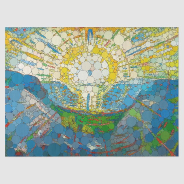 Papier Mousseline Le soleil, points d'infini par William Morris (Recto)