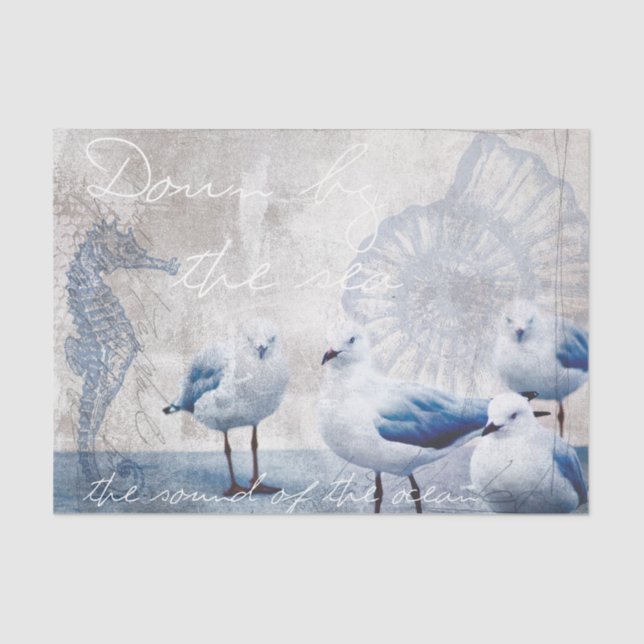 Papier Mousseline Le son de l'océan (Recto)