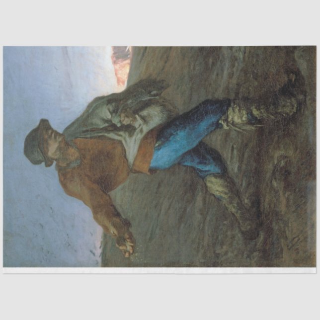 Papier Mousseline Le Sower, Jean-François Millet (Recto)