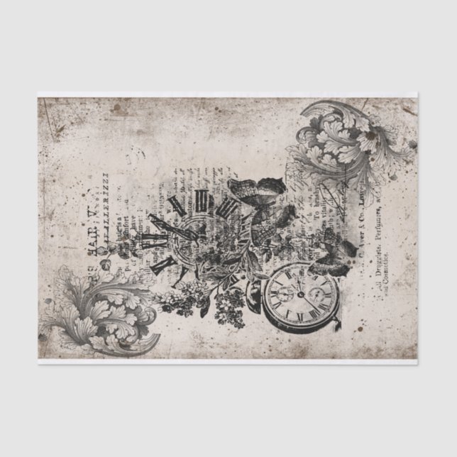 Papier Mousseline Le temps de l'élégance (Recto)