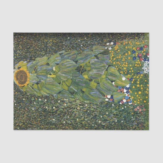 Papier Mousseline Le tournesol par Gustav Klimt Tissue Paper (Recto)