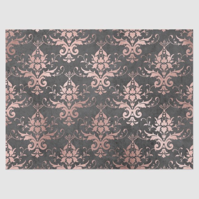 Papier Mousseline Le travail de défilement rose sur la page de décou (Recto)