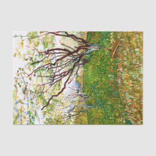 Papier Mousseline Le verger à fleurs (1888) par Vincent Van Gogh