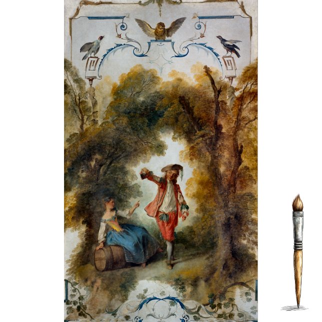 Papier Mousseline Le vignoble de Nicolas Lancret (Créateur téléchargé)