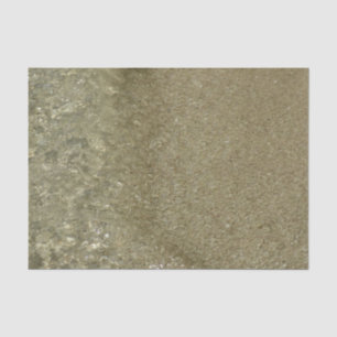 Papier Mousseline L'eau sur la plage II Photographie Abstraite de la