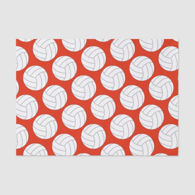 Papier Mousseline Lecteur de volleyball Enveloppement cadeau papier  (Recto)