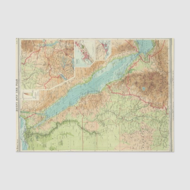 Papier Mousseline L'Egypte et le Nil (Recto)