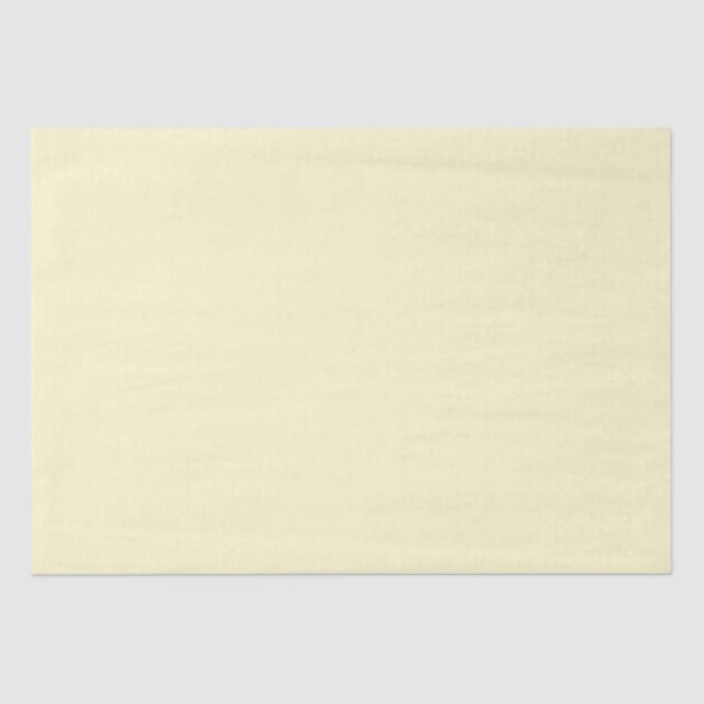 Papier Mousseline Lémon moderne jaune clair couleur uni (Recto)