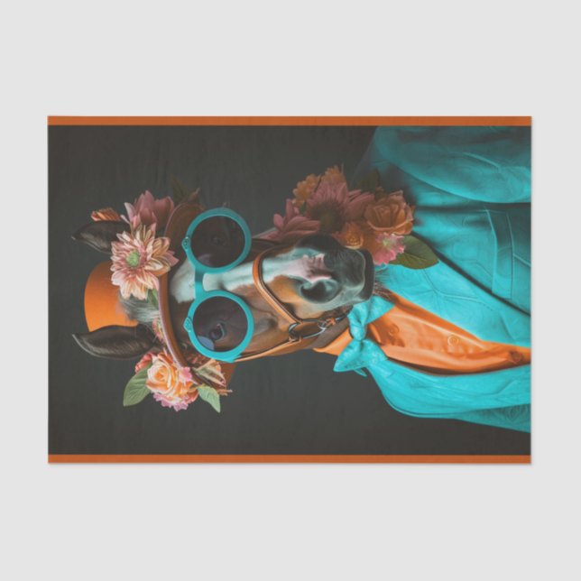 Papier Mousseline Lenny le cheval (Recto)