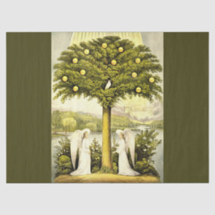 Papier Mousseline les anges ont passé le papier de tissu