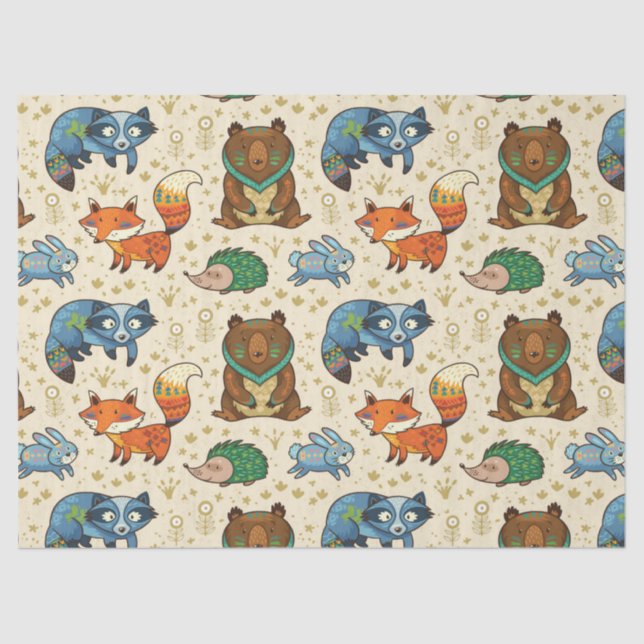 Papier Mousseline Les animaux précieux de la nature (Recto)