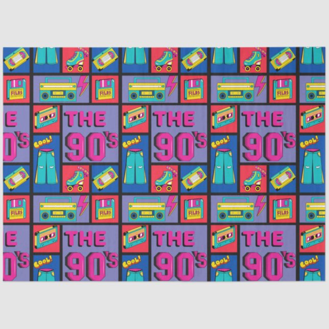 Papier Mousseline Les années 90 (Recto)