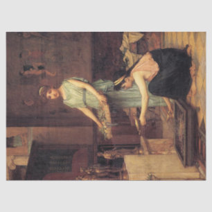 Papier Mousseline Les dieux de la maison par John William Waterhouse