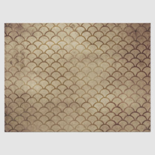 Papier Mousseline Les échelles de poissons sur la découpage Brown