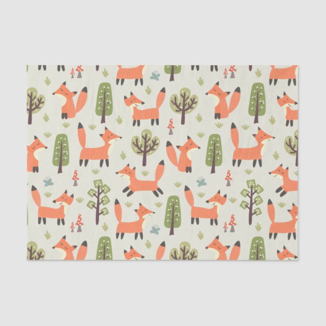 Papier Mousseline Les enfants adorent jouer à la course en forêt (Recto)