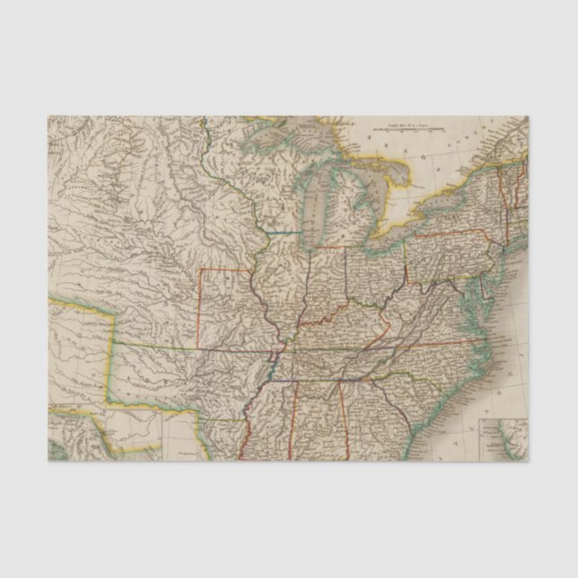 Papier Mousseline Les Etats-Unis 12 (Recto)