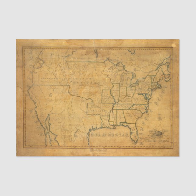 Papier Mousseline Les Etats-Unis 25 2 (Recto)