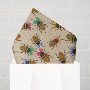 Papier Mousseline Les fêtes avec des vaches Noël