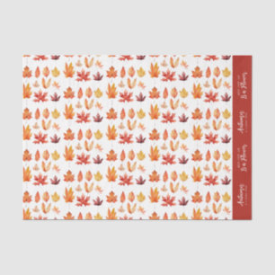 Papier Mousseline Les feuilles d'automne sont des fleurs Motif de de