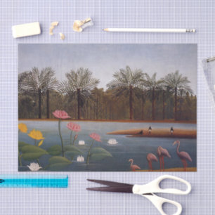 Papier Mousseline Les Flamants roses