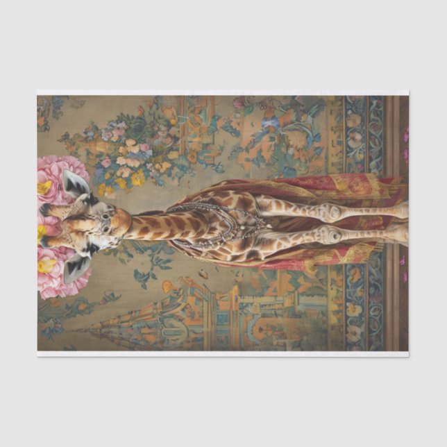 Papier Mousseline Les fleurs de girafe (Recto)