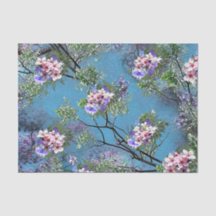Papier Mousseline Les fleurs du printemps de Jacaranda répétez le Cl