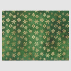 Papier Mousseline Les flocons d'or métalliques sur la page décolleté