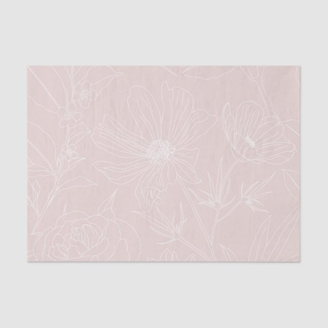 Papier Mousseline Les Flux Blancs Trendy (Recto)