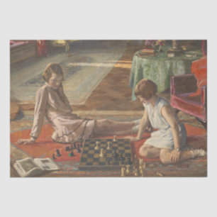 Papier Mousseline Les joueurs d'échecs (par John Lavery)